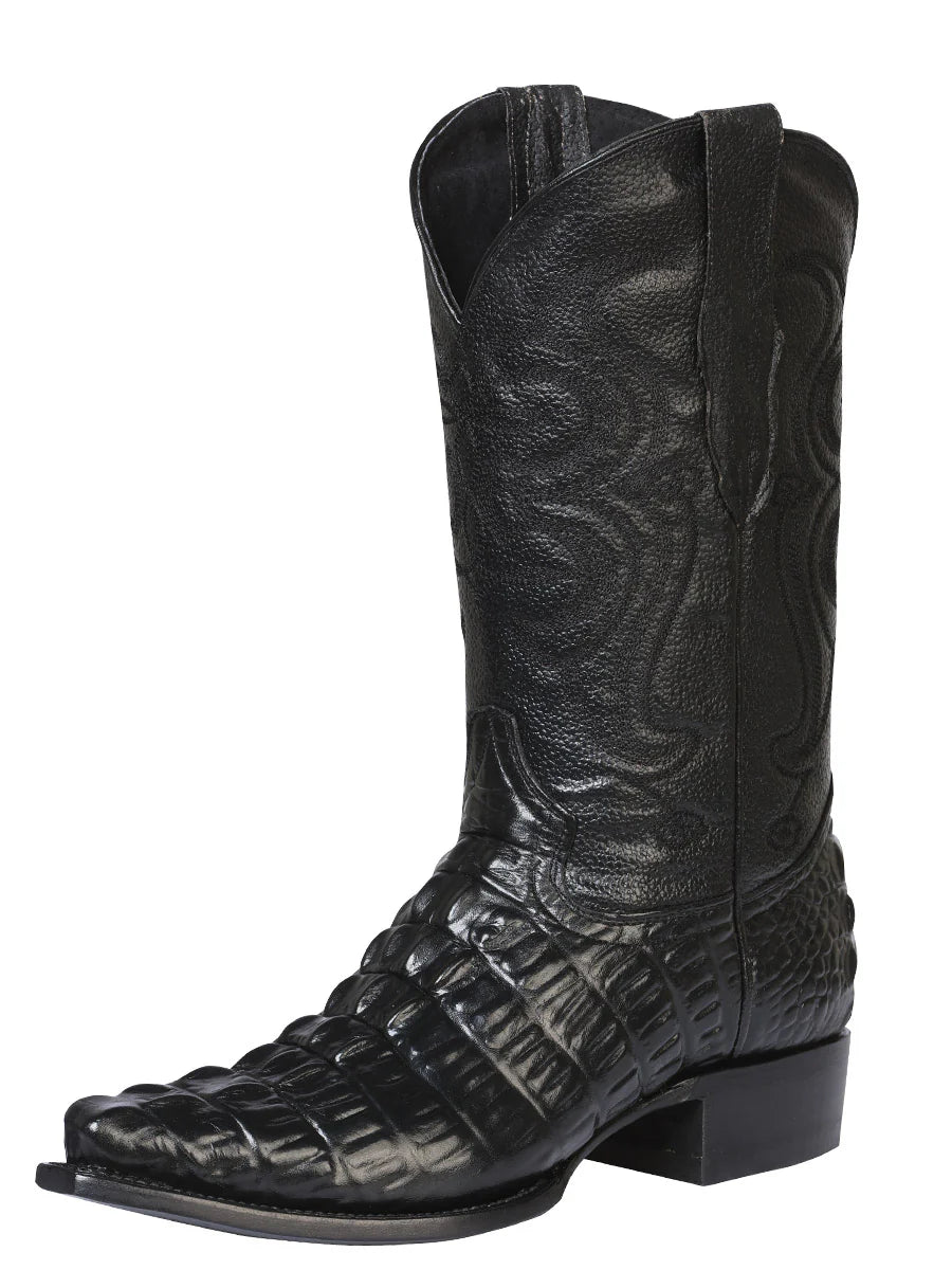 El General Cowboy Boot El Señor de los Cielos–Caiman Black 40854