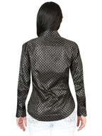 El General Women Black/Gold Casual Long-Sleeve Shirt 44559