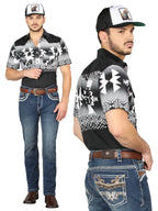 Men's Boot Cut Western Jeans – Stretch Denim Cowboy Pants - Medium Blue 44973