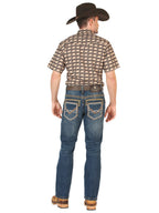 Men's Boot Cut Western Jeans – Stretch Denim Cowboy Pants - Dark Blue 45534
