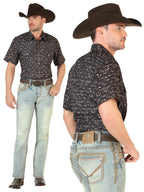 Men's Boot Cut Western Jeans – Stretch Denim Cowboy Pants - Light Blue 45535