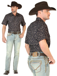 Men's Boot Cut Western Jeans – Stretch Denim Cowboy Pants - Light Blue 45535