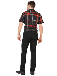 Men's Boot Cut Western Jeans – Stretch Denim Cowboy Pants -  Black 45540