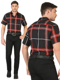 Men's Boot Cut Western Jeans – Stretch Denim Cowboy Pants -  Black 45540