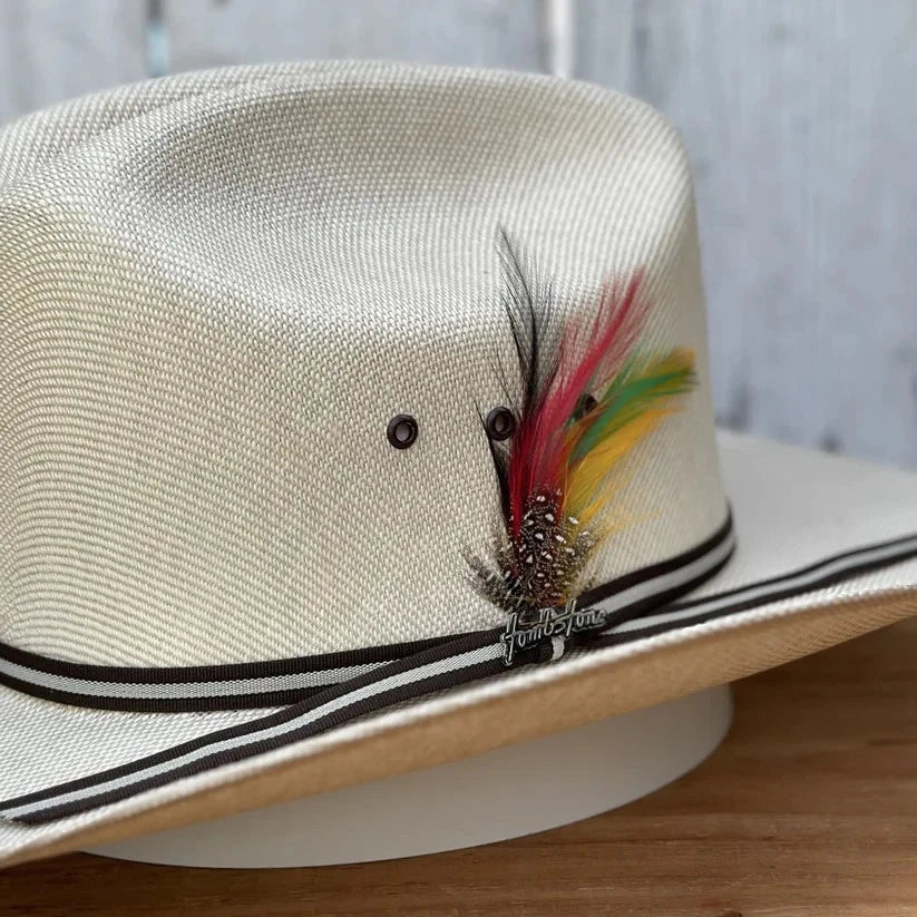Sombrero Tombstone 1000X Sinaloa Style Western Cowboy Straw Hat - Beige