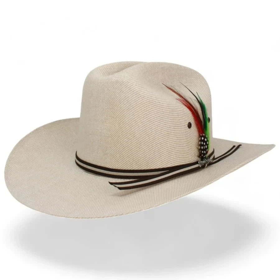 Sombrero Tombstone 1000X Sinaloa Style Western Cowboy Straw Hat - Beige