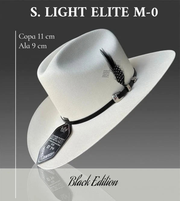 Sombrero Vaquero Morcon 10,000X Superlight Premium Western Cowboy Straw Hat 3.5"