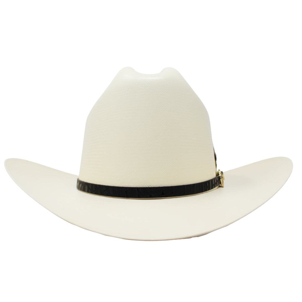 Men’s Tombstone 1000X Johnson Style Shantung Straw Cowboy Hat Tall Crown
