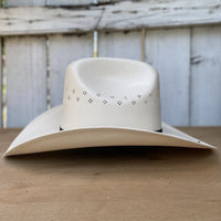 Tombstone 100X Sonora Flower Style Western Cowboy Shantung Straw Hat - Tall Crown