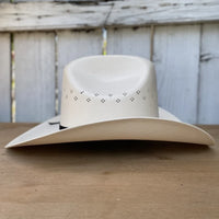 Tombstone 100X Sonora Flower Style Western Cowboy Shantung Straw Hat - Tall Crown