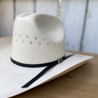 Tombstone 100X Sonora Flower Style Western Cowboy Shantung Straw Hat - Tall Crown