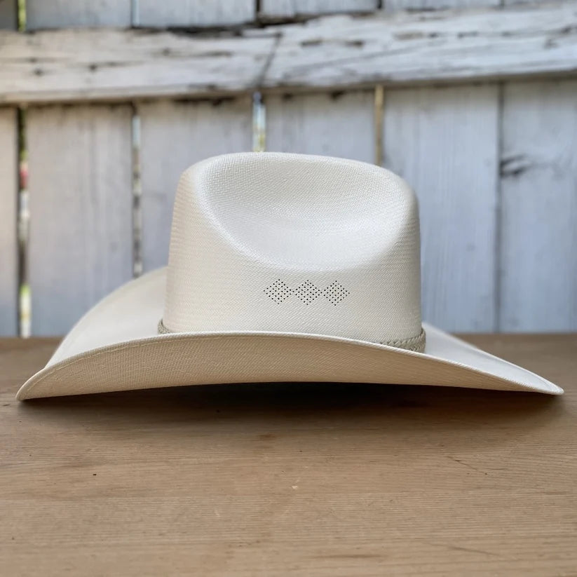 Tombstone 100X Sonora Style Western Cowboy Shantung Straw Hat - Tall Crown