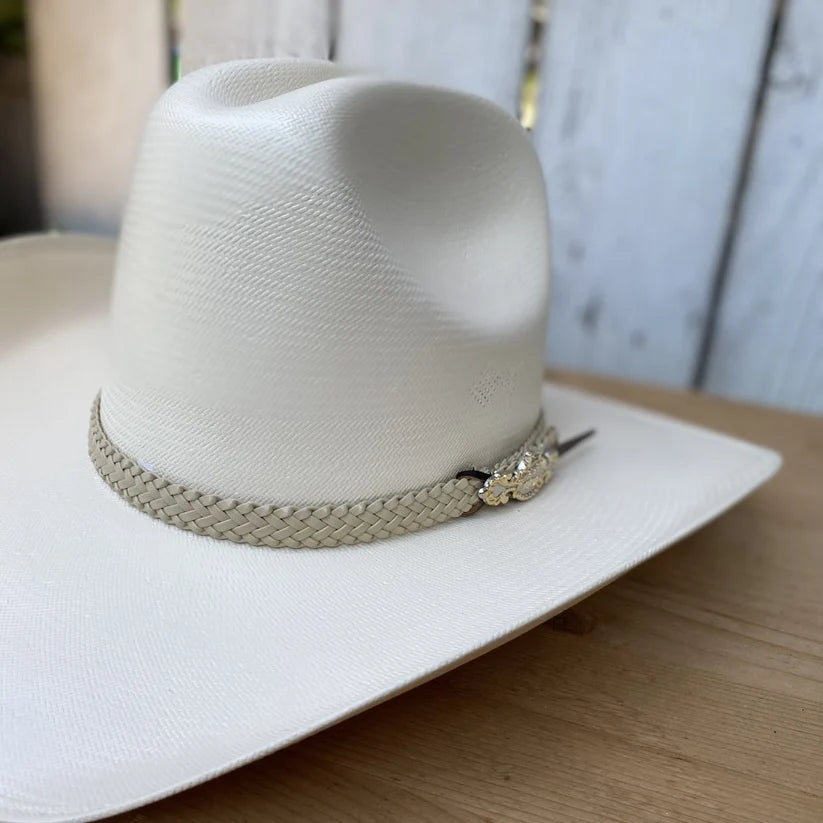 Tombstone 100X Sonora Style Western Cowboy Shantung Straw Hat - Tall Crown