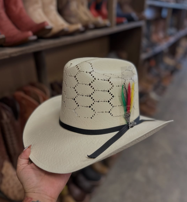 Tombstone 30X El Viejon Honeycomb Style Western Cowboy Shantung Straw Hat
