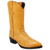 White Diamonds Men's Crocodile Print Round Toe Cowboy Boots – Butter