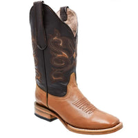 White Diamonds Men's Napa Leather Square Toe Rodeo Cowboy Boots – Honey