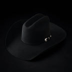 Men’s "El Jefe" 100X Luxury Handcrafted Western Cowboy Beaver Fur Felt Hat - Black