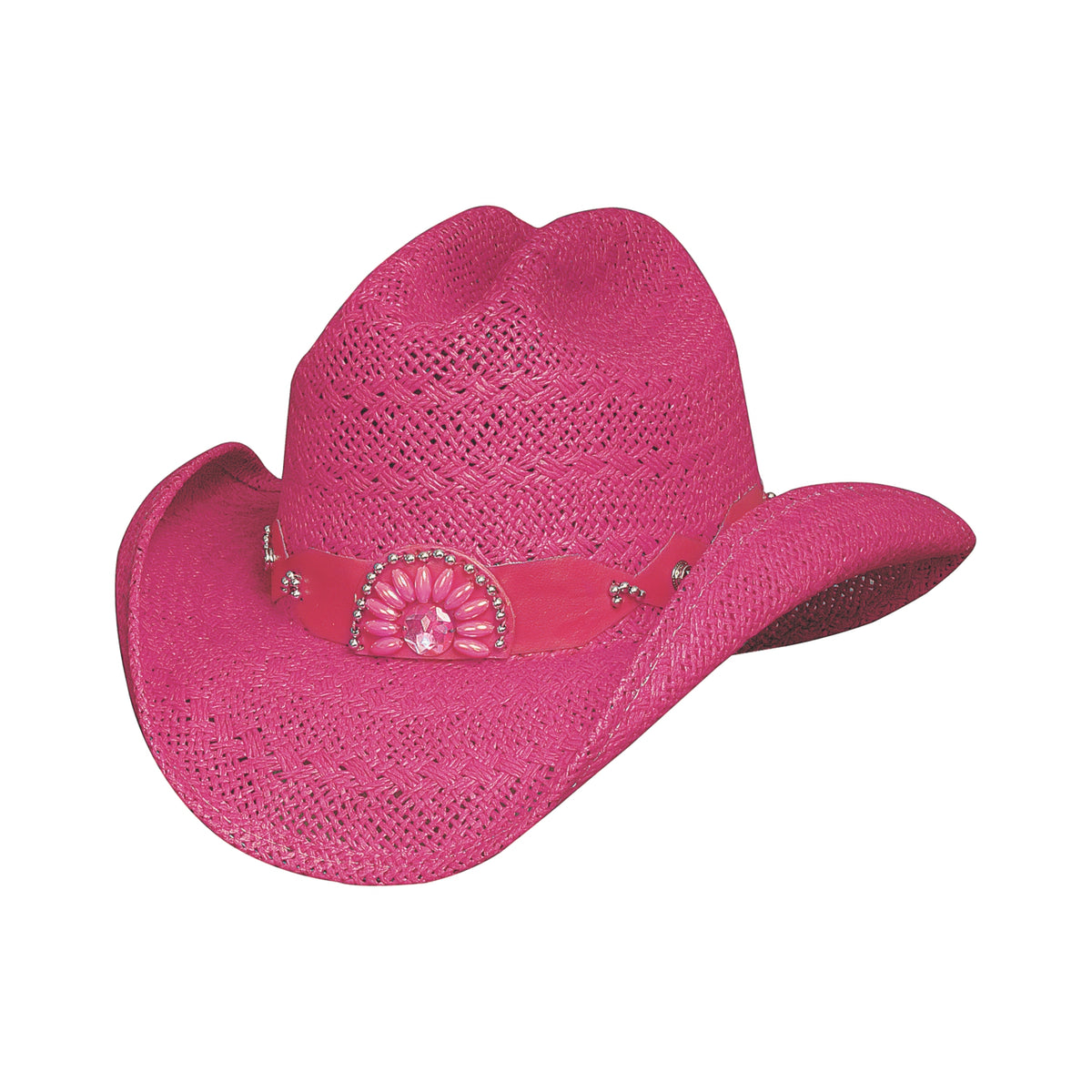 Bullhide ITCHYGOONIE Toyo Straw Cowboy Hat - Fucshia
