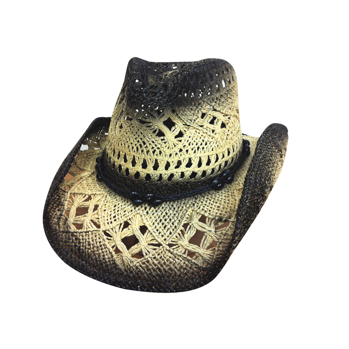 Bullhide SCORCHED Toyo Straw Cowboy Hat - Black