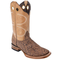 White Diamonds Men's Bull Neck Leather Square Toe Rodeo Cowboy Boots – Orix