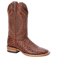 White Diamonds Men's Anteater Print Square Toe Rodeo Cowboy Boots – Cognac