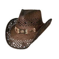 Bullhide PURE COUNTRY Toyo Straw Cowboy Hat - Brown
