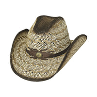 Bullhide DESERT GOLD Toyo Straw Cowboy Hat - Pecan
