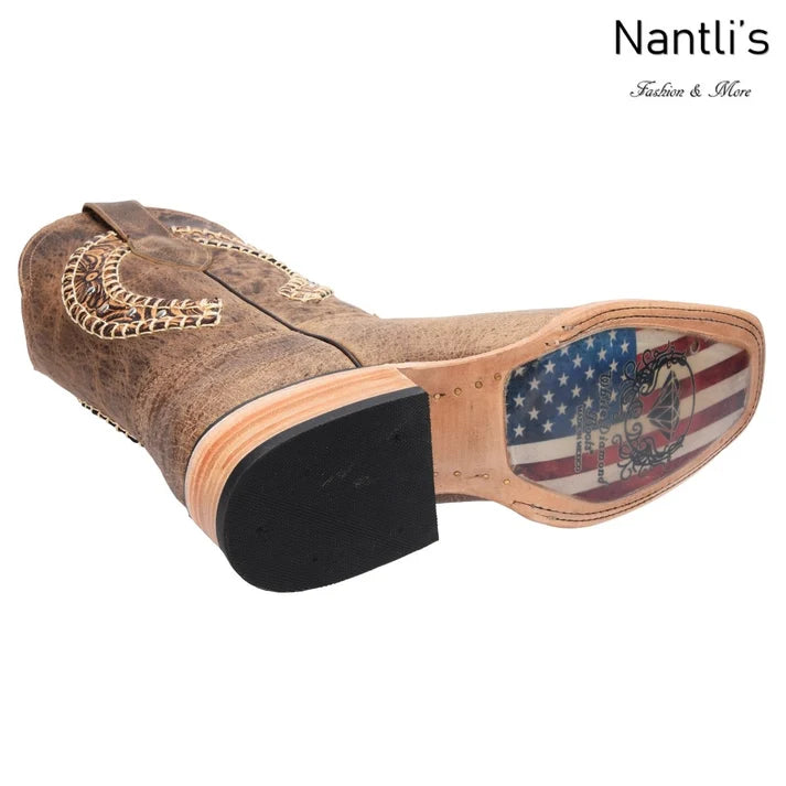 White Diamonds Men's Woven Crazy Leather Square Toe Rodeo Boots – Orix