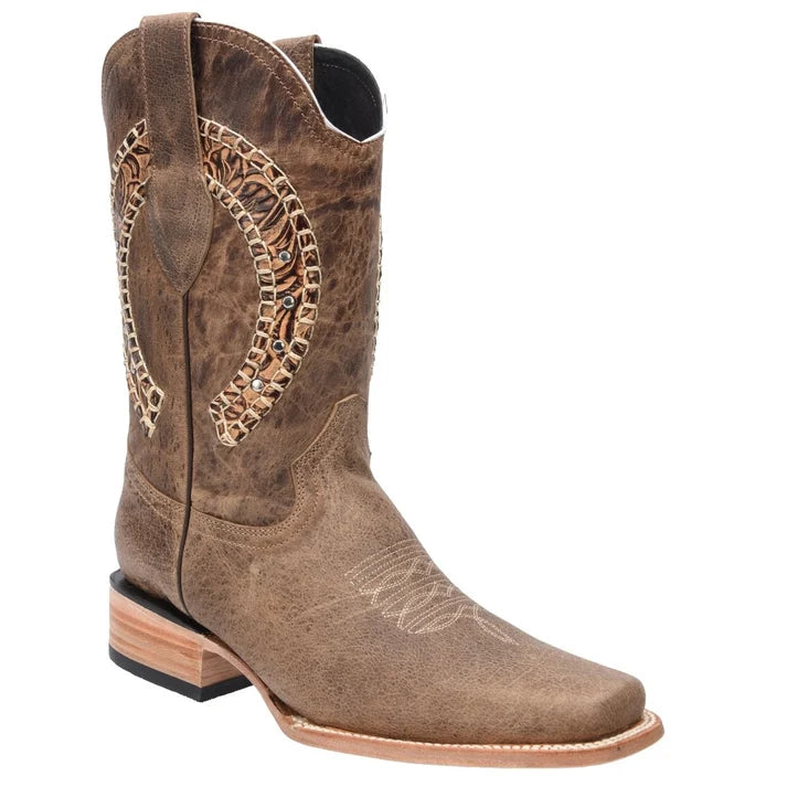 White Diamonds Men's Woven Crazy Leather Square Toe Rodeo Boots – Orix
