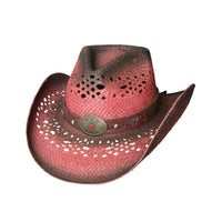 Bullhide CLOSER Toyo Straw Cowboy Hat - Cherry
