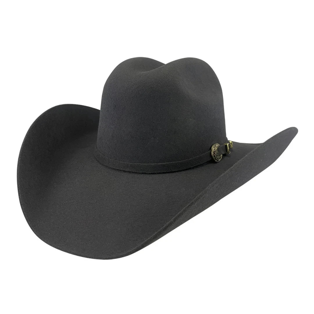 Tombstone 20X Western Cowboy Fur Felt Hat East West Style - Granite Gray