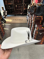 Texana Cuernos Chuecos 30X Sinaloa Style Beaver Felt Western Cowboy Hat - White