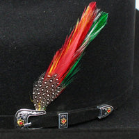 Texana Cuernos Chuecos 30X Sinaloa Style Beaver Felt Western Cowboy Hat - Black
