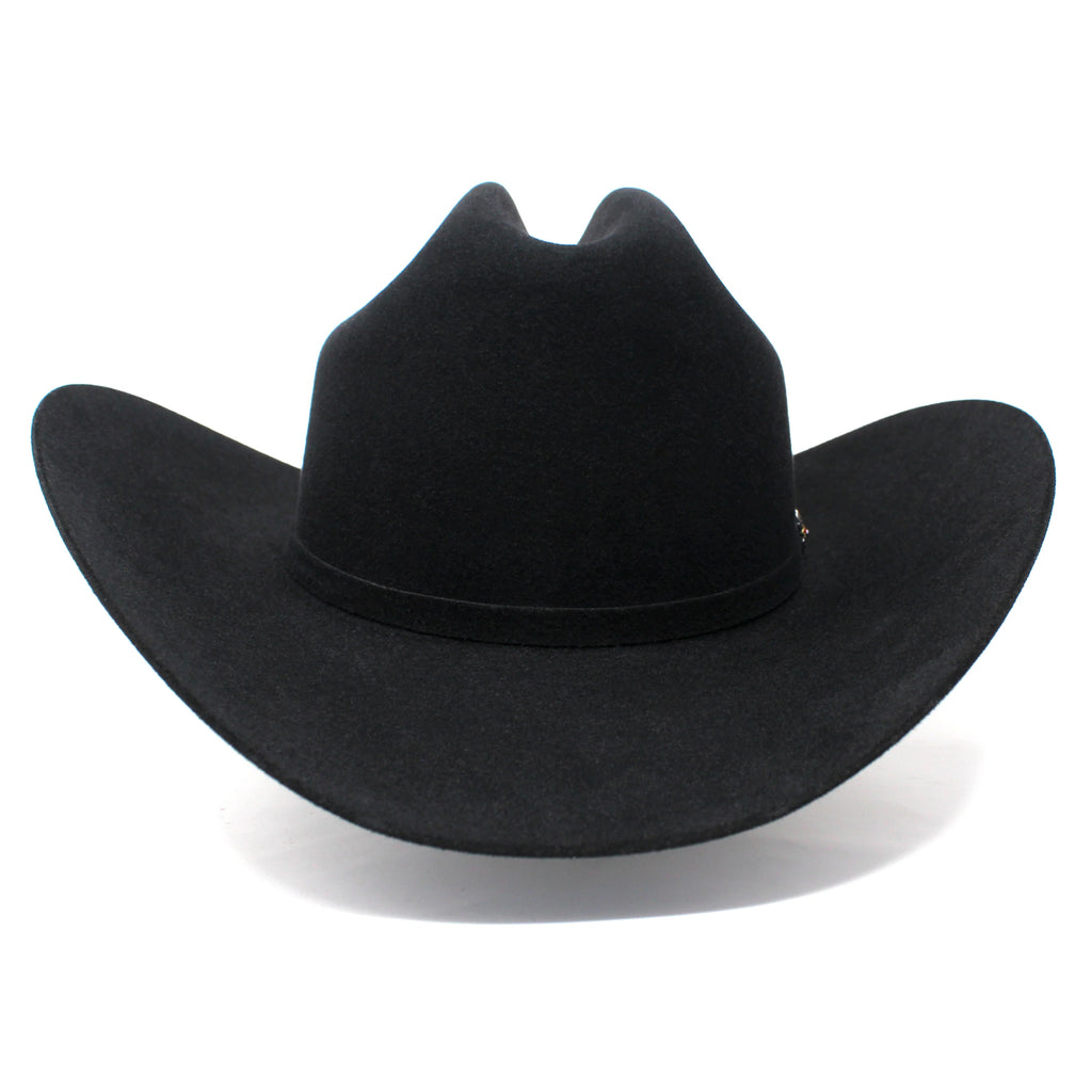 Texana Cuernos Chuecos 30X Sinaloa Style Beaver Felt Western Cowboy Hat - Black