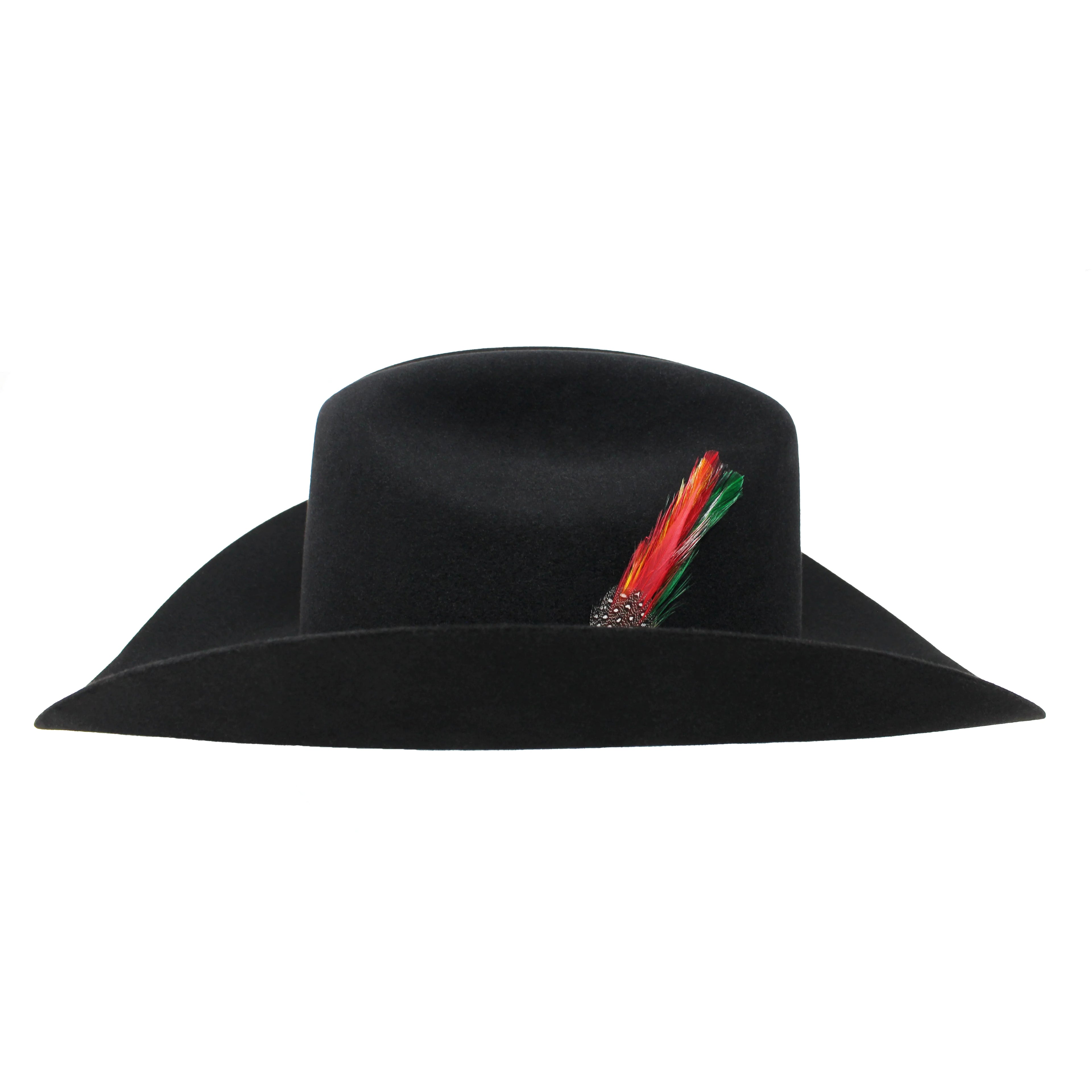 Texana Cuernos Chuecos 30X Sinaloa Style Beaver Felt Western Cowboy Hat - Black