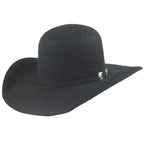 Texana Cuernos Chuecos 30X Open Crown Style Rabbit Fur Felt Cowboy Hat - Black
