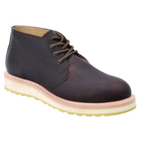 White Diamonds Men's Leather Lace-Up Work Boots – Brown