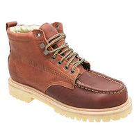 White Diamonds Men's Leather Lace-Up Work Boots – Shedron