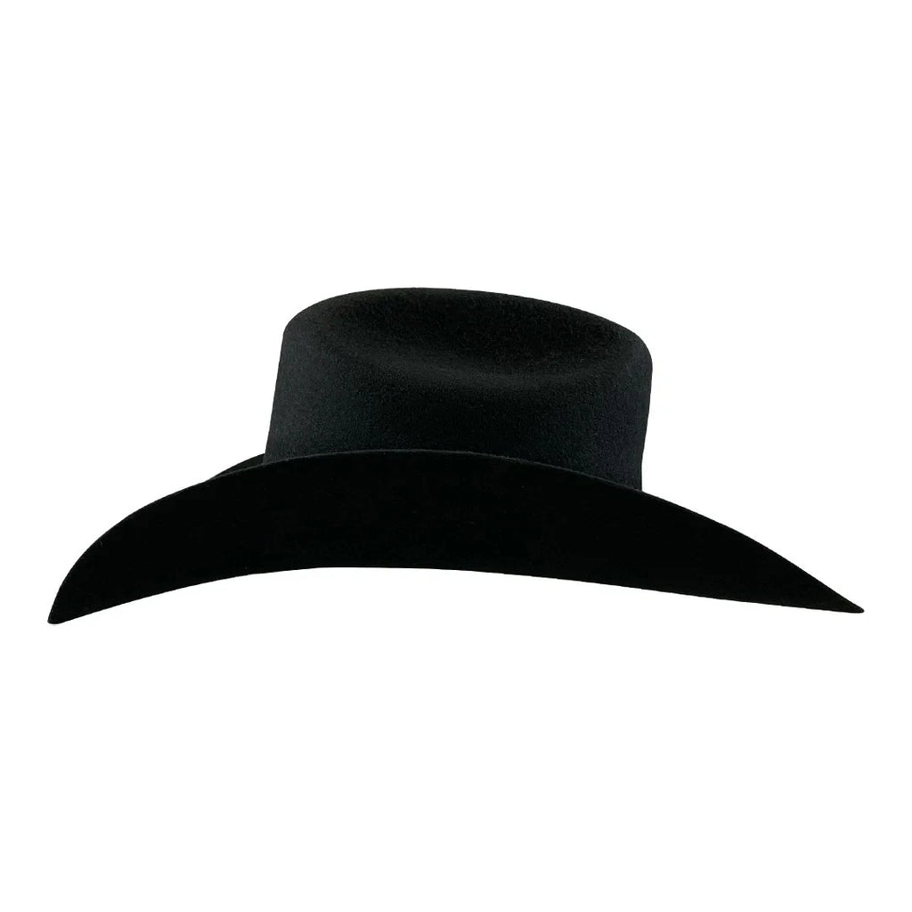 Texana Tombstone 10X Roper Style Western Cowboy Fur Felt Hat - Black