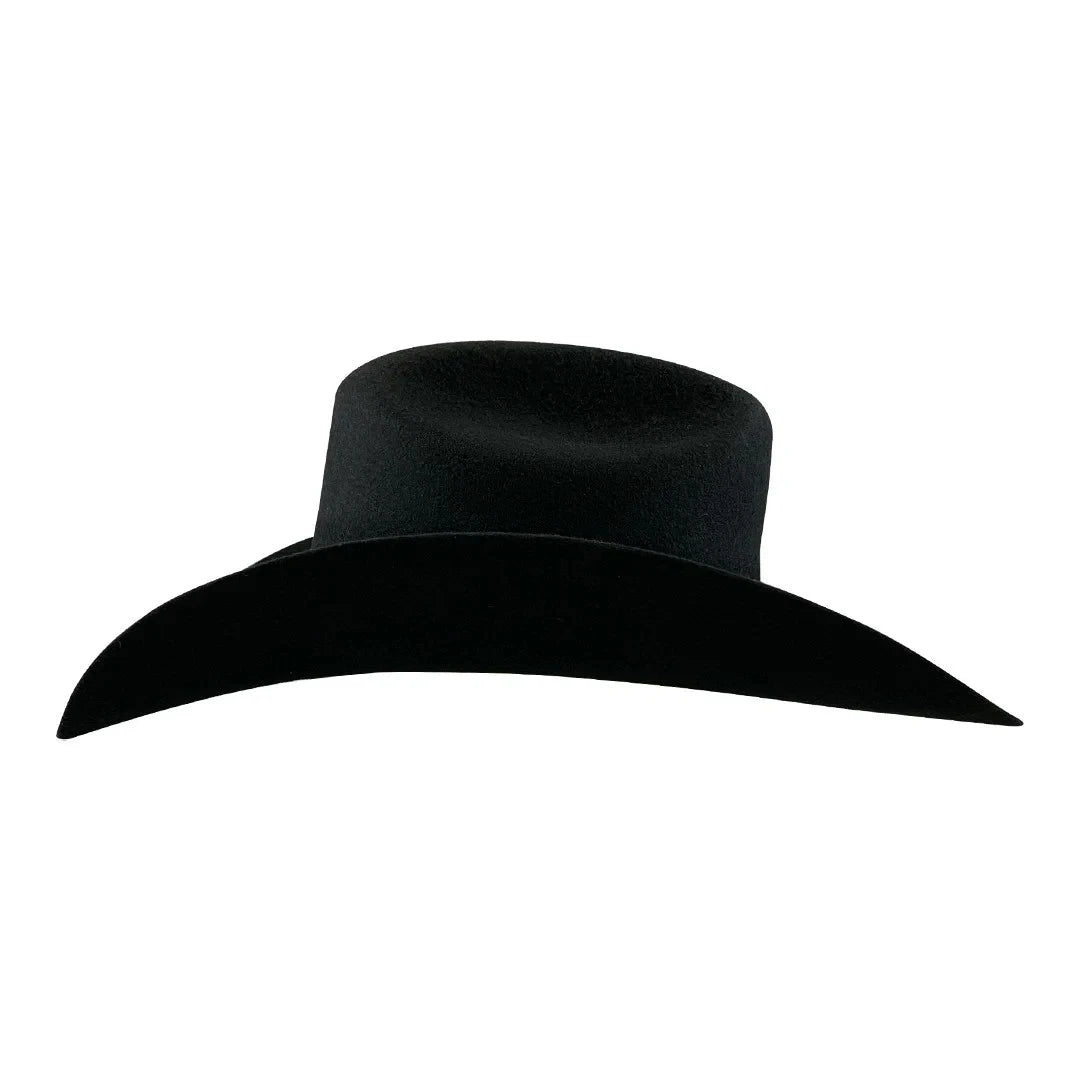 Texana Tombstone 10X Roper Style Western Cowboy Fur Felt Hat - Black