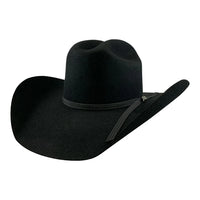 Texana Tombstone 10X Roper Style Western Cowboy Fur Felt Hat - Black