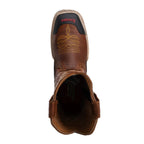 King Welt Buffalo 4020 Steel Toe Square Toe Western Work Boots - Tan