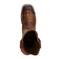 King Welt Buffalo 4020 Steel Toe Square Toe Western Work Boots - Tan