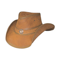 Bullhide COOPER CREEK Top Grain Leather Cowboy Hat - Honey
