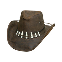 Bullhide SPIFFY Top Grain Leather Cowboy Hat - Chocolate