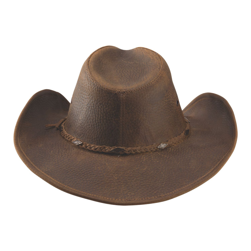 Bullhide BONNAROO Top Grain Leather Cowboy Hat - Bronze