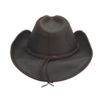 Bullhide BONNAROO Top Grain Leather Cowboy Hat - Chocolate