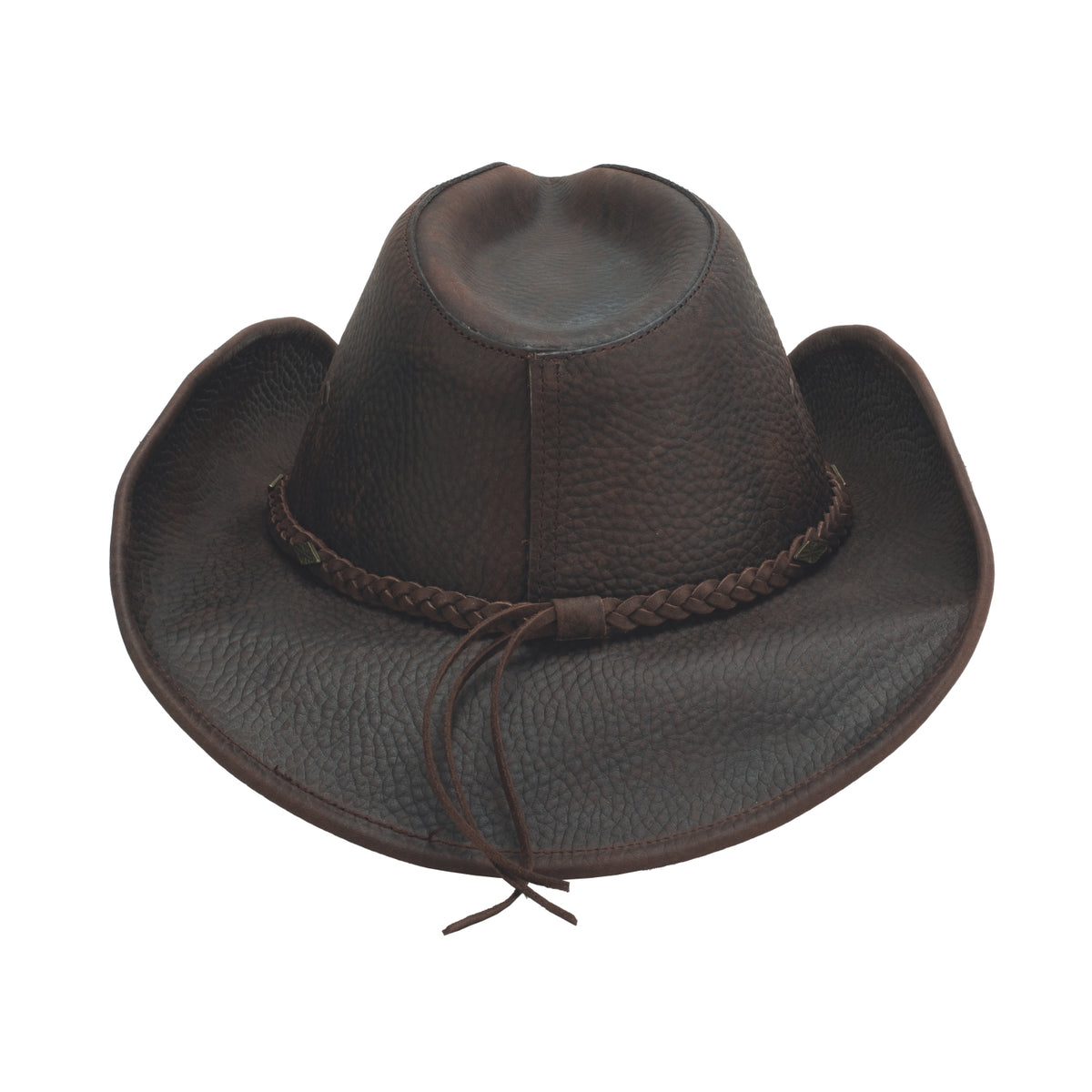 Bullhide BONNAROO Top Grain Leather Cowboy Hat - Chocolate