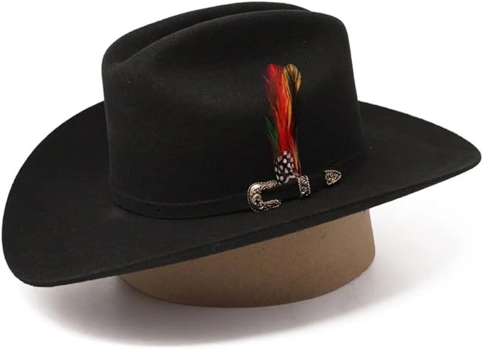 Men's Tombstone 20X Cowboy Fur Felt Hat Sinaloa (Chaparral) Style - Black