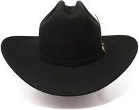 Side profile of men’s fur felt cowboy hat